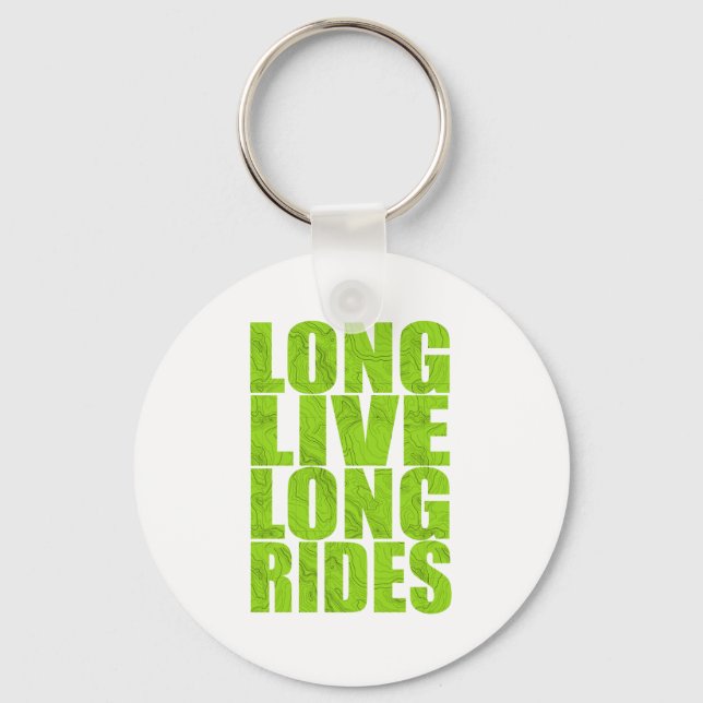 Long Live Long Rides (Topo) Key Ring (Front)