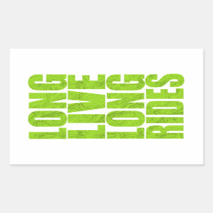 Long Live Long Rides (Topo) Rectangular Sticker