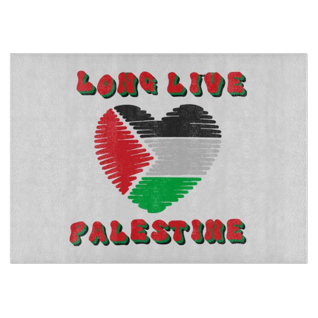 Long Live Palestine Cutting Board (Front)
