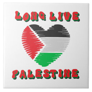 Long Live Palestine Tile