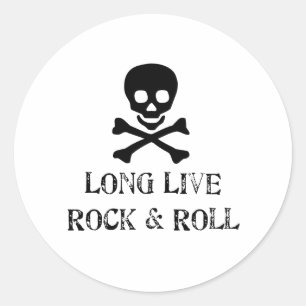 Long Live Rock & Roll Classic Round Sticker