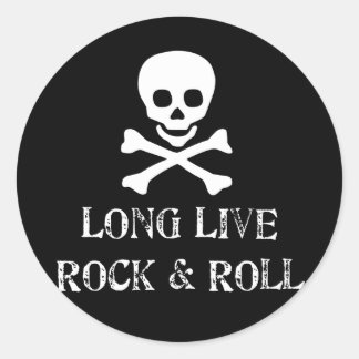 Long Live Rock & Roll Classic Round Sticker