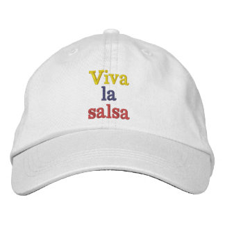 Long live salsa embroidered hat