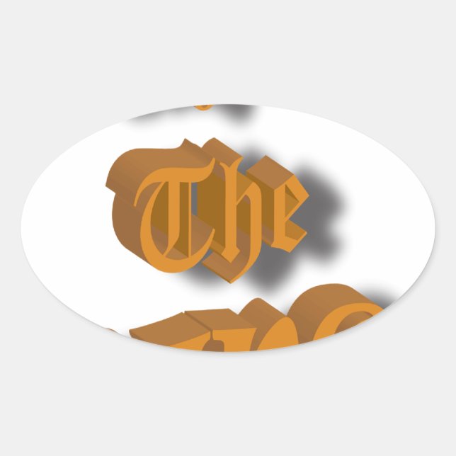 Long Live The King Nice Design transparant Oval Sticker (Front)