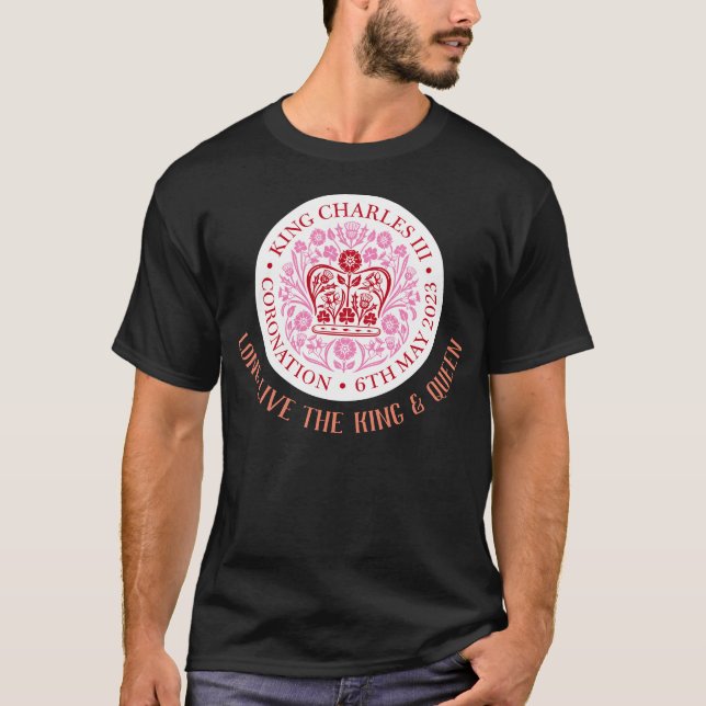 Long Live The King & Queen - Coronation. Editable. T-Shirt (Front)