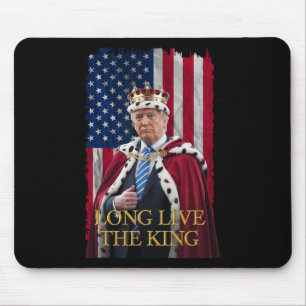 Long Live The King Vintage Retro Trump Portrait 4t Mouse Mat