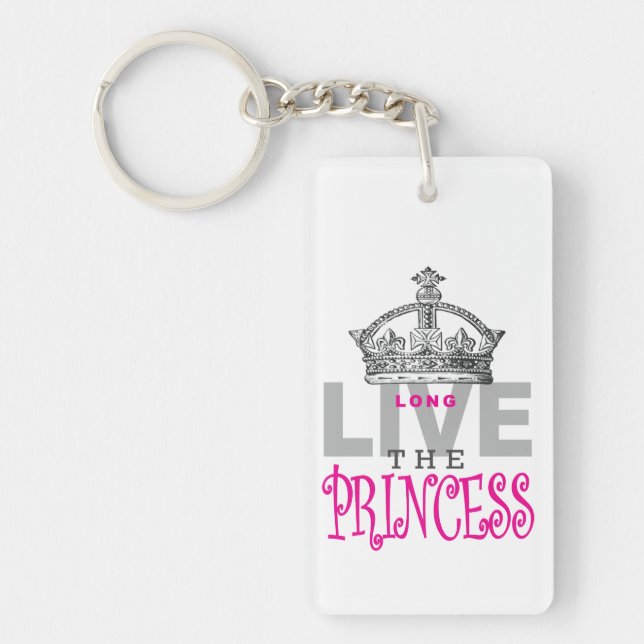 Long Live The Princess Key Ring (Front)
