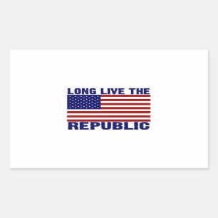 Long Live The Republic Rectangular Sticker