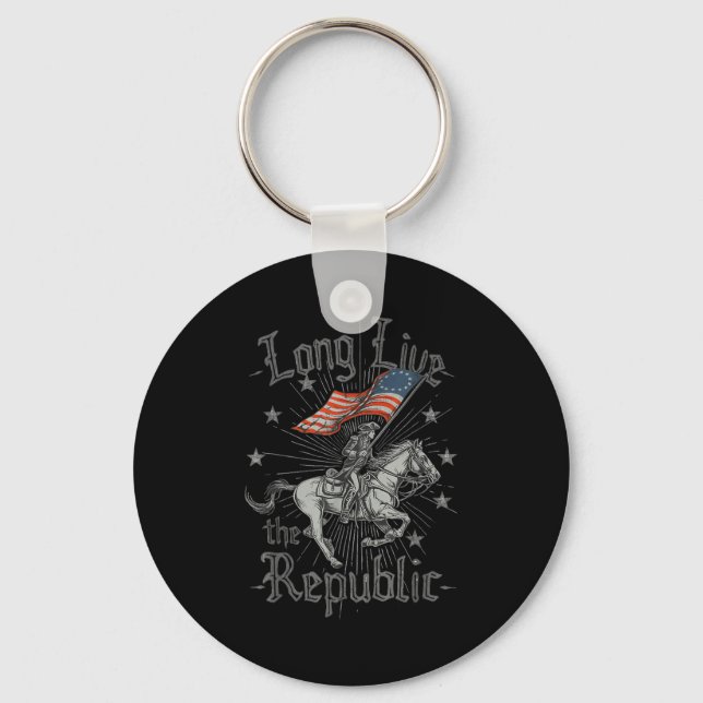 Long Live The Republic Us  Key Ring (Front)