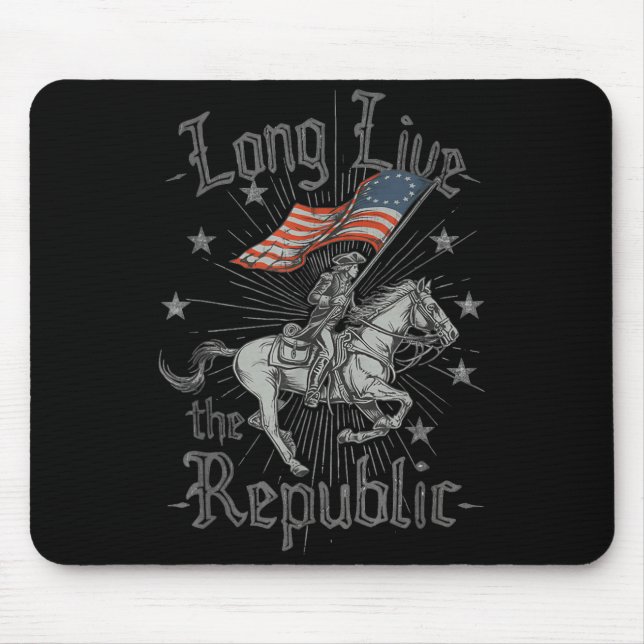 Long Live The Republic US Mouse Mat (Front)