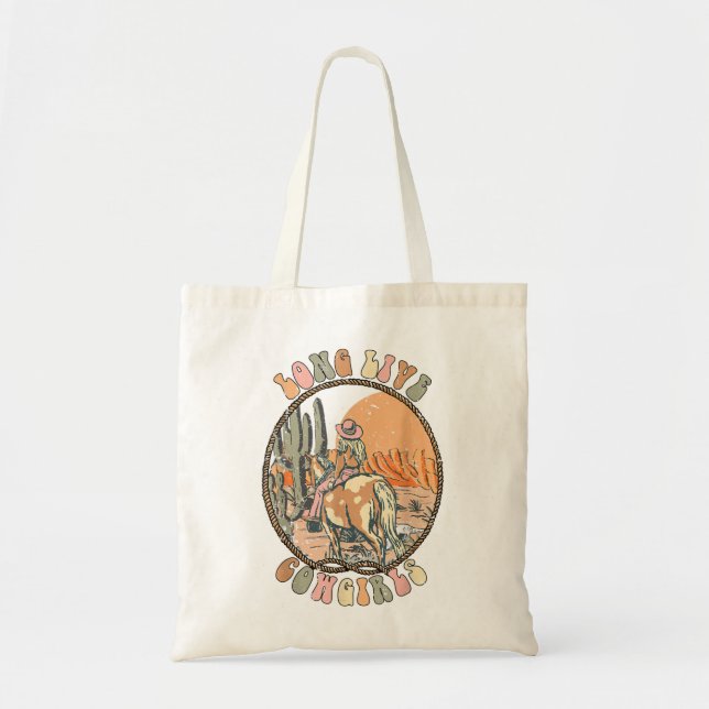 Long Live Western Women,Yeehaw Cowgirl Western Cou Tote Bag (Front)