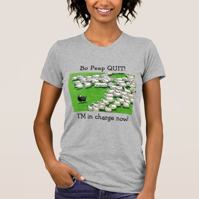 Long Lost Lamb: Bo Peep QUIT! T-Shirt (Front)