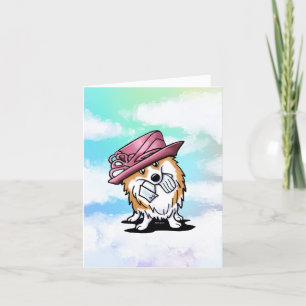 Long LOVE The Queen Corgi Card
