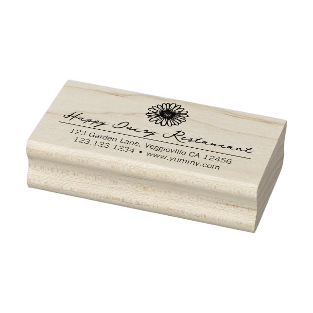  Long Name Custom Logo Casual Return Address Rubber Stamp (Stamp)
