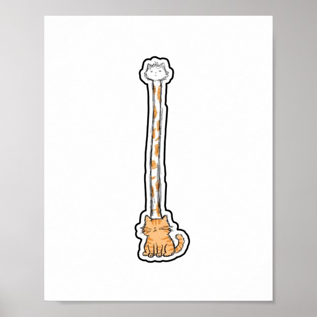 Long Neck Cat Poster (Front)
