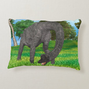 Long Neck Dinosaur Jungle Adventure Decorative Cushion