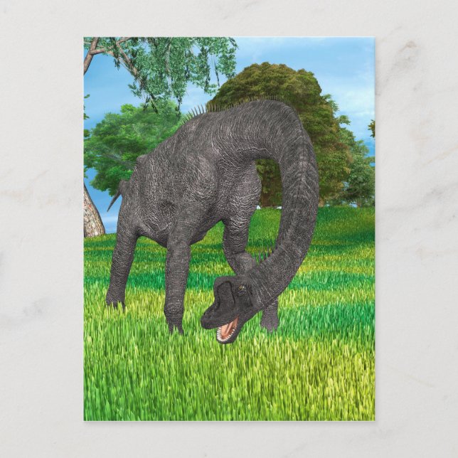 Long Neck Dinosaur Jungle Adventure Postcard (Front)