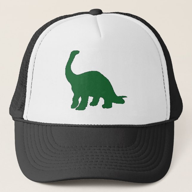 Long Neck Dinosaur Trucker Hat (Front)