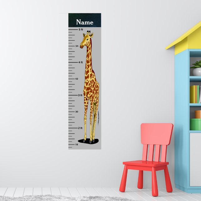 Long Neck Giraffe Growth Chart Add Child's Name (Nursery 1)