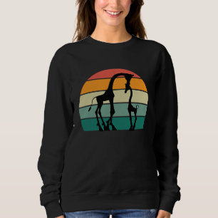 long neck safari cute baby giraffe animal park wil sweatshirt