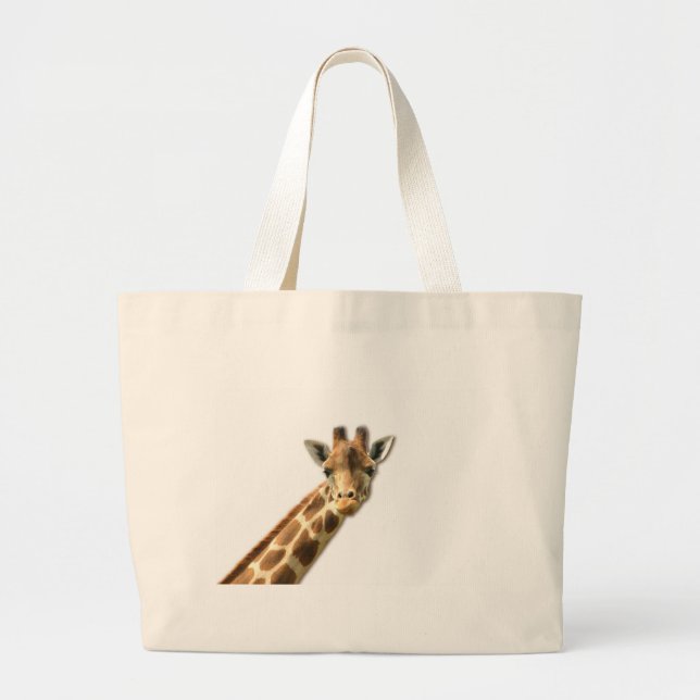 Long Necked Giraffe Canvas Bag (Front)