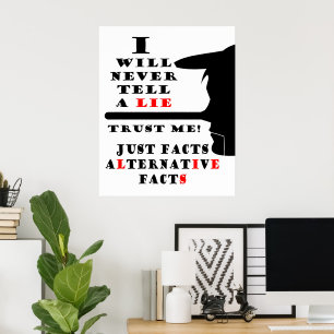 Long Nose Alternative Facts Value Poster Paper