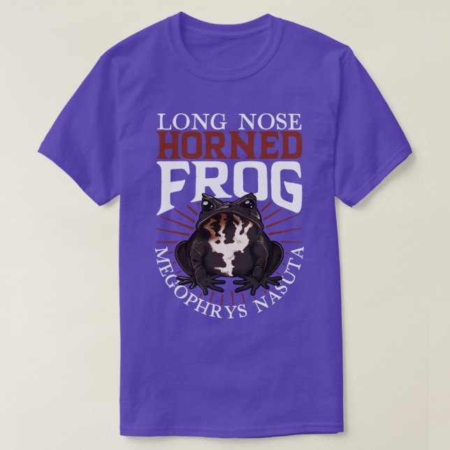 Long Nose Horned Frog T-Shirt (Design Front)