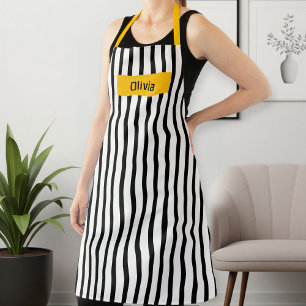 Long Patterned Apron for Women & Men – Durable 