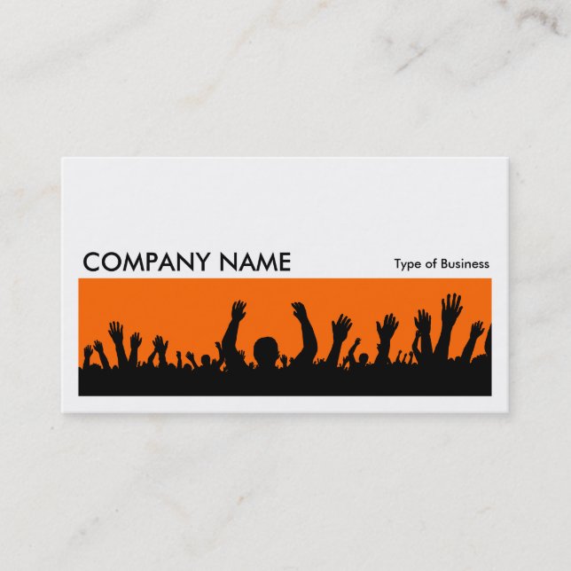Long Picture 0105 - Concert Crowd Business Card (Front)