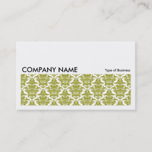 Long Picture 0133 - Olive Damask Business Card