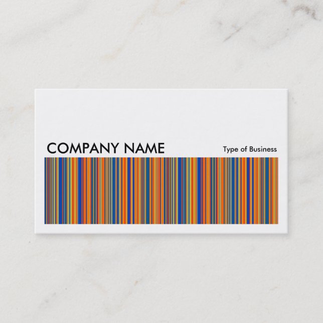 Long Picture 0160 - Coloured Stripes 03 Business Card (Front)