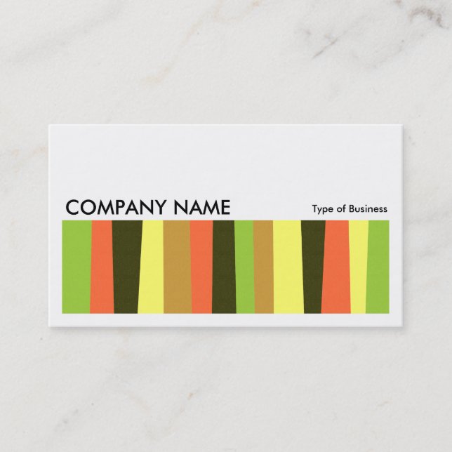 Long Picture 0177 - Irregular Stripes Business Card (Front)