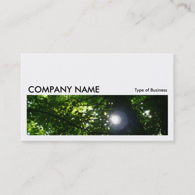 Long Picture 017 - The Sun Through The Trees Business Card (Front)