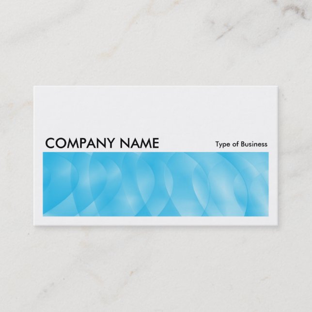 Long Picture 0198 - Blue Curves Business Card (Front)