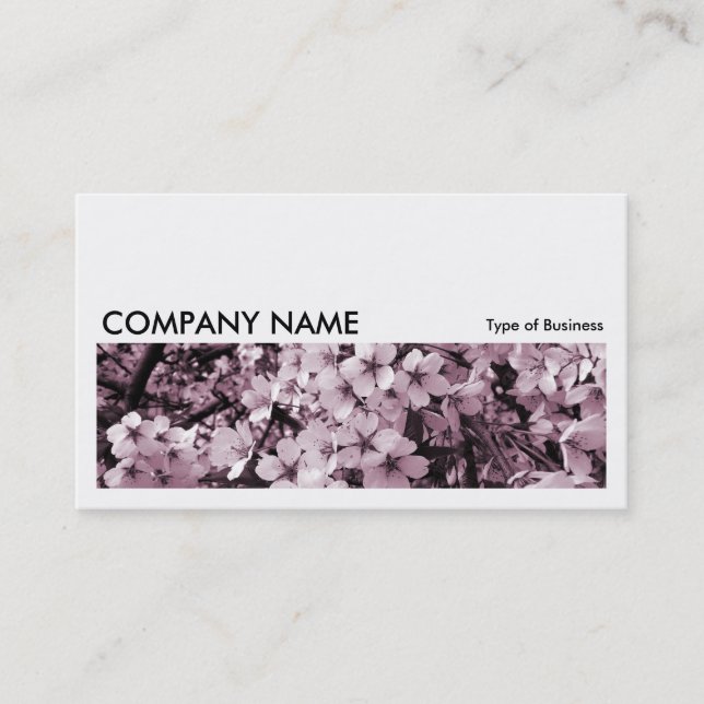 Long Picture 019 - Cherry Blossom Business Card (Front)