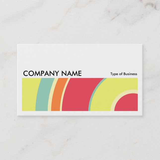 Long Picture 0200 - Colourful  Circle 01 Business Card (Front)
