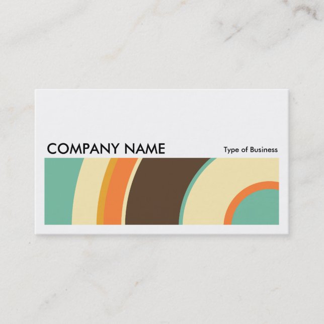 Long Picture 0201 - Colourful  Circle 02 Business Card (Front)
