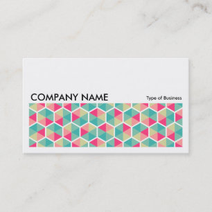 Long Picture 0252 - Hexagon Pattern 02 Business Card