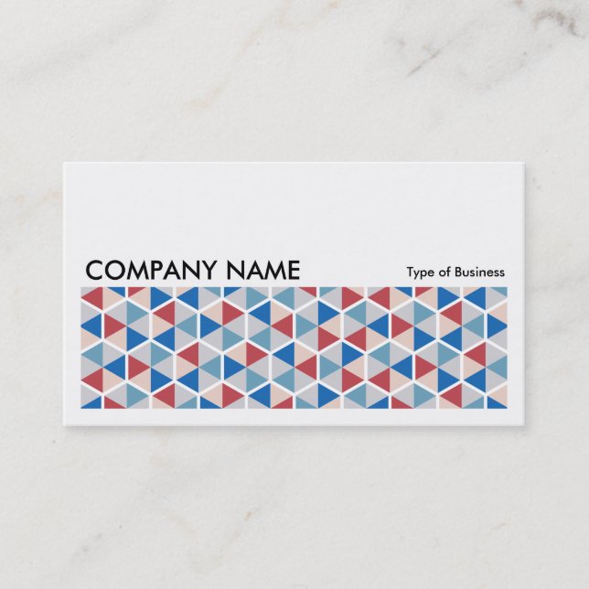 Long Picture 0255 - Hexagon Pattern 05 Business Card (Front)