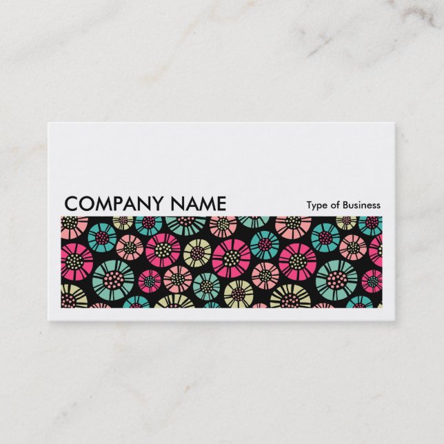 Long Picture 0268 - Abstract Flowers 031023 Business Card (Front)