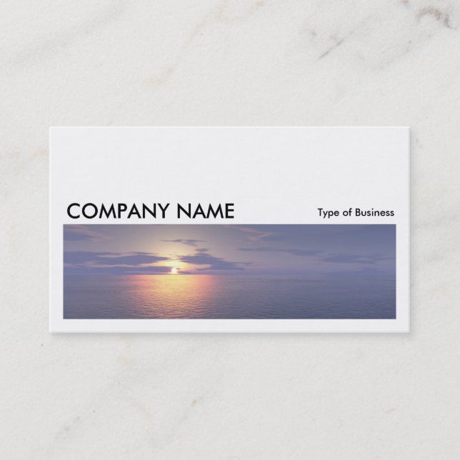 Long Picture 0269 - Sunrise/Sunset Business Card (Front)