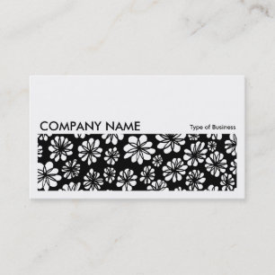 Long Picture 061 - B&W Floral Business Card