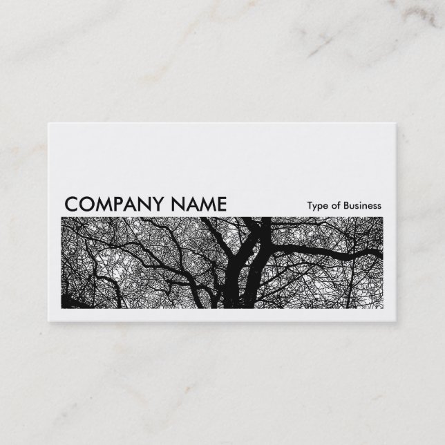 Long Picture 064 - High Contrast Tree Business Card (Front)