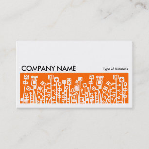 Long Picture 071 - Cyber Garden - Orange Business Card