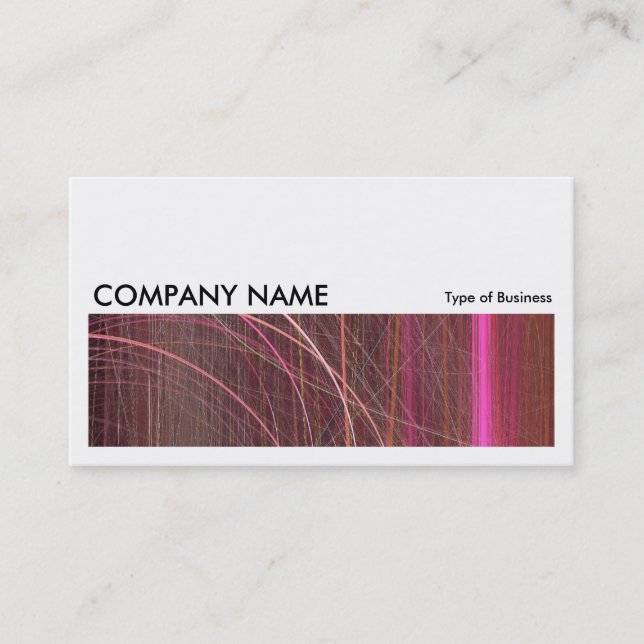 Long Picture 076 - Fractal Lines Business Card (Front)