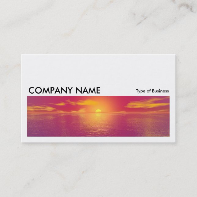 Long Picture 079 - Sunrise Sunset Business Card (Front)
