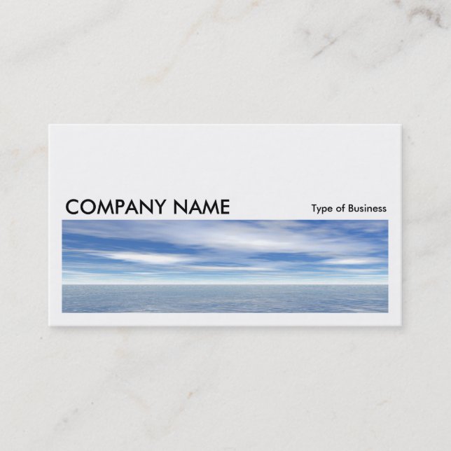 Long Picture 080 - Sea and Sky Business Card (Front)