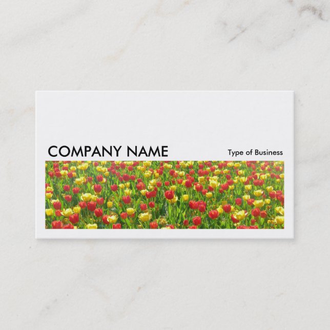 Long Picture 099 - Sea of Tulips II Business Card (Front)