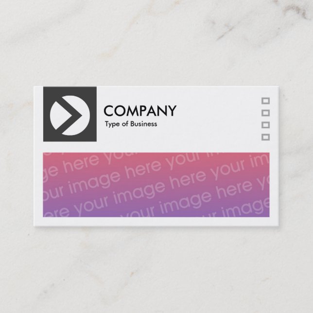 Long Picture - Logo and Panel v2 - Dark Grey Business Card (Front)