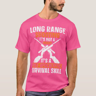 Long-Range Shooting A Post-Apocalyptic Survival Sk T-Shirt